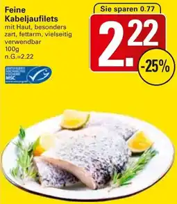 WEZ Feine Kabeljaufilets Angebot