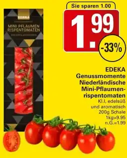 WEZ EDEKA Genussmomente Niederländische Mini-Pflaumenrispentomaten Angebot