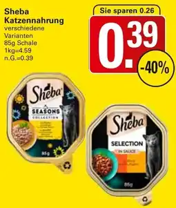 WEZ Sheba Katzennahrung Angebot