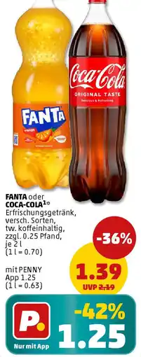 PENNY FANTA oder COCA-COLA Angebot