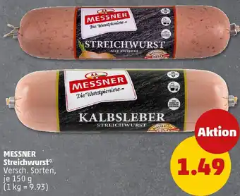 PENNY MESSNER Streichwurst Angebot
