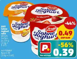 PENNY ZOTT Sahne Joghurt mild Angebot