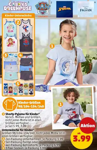PENNY Shorty-Pyjama für Kinder Angebot
