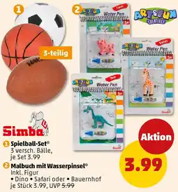 PENNY Simba Spielball-Set oder Malbuch mit Wasserpinsel Angebot
