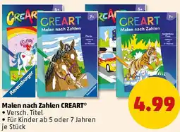 PENNY Ravensburger Malen nach Zahlen CREART Angebot
