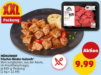 PENNY MÜHLENHOF Frisches Rinder-Gulasch Angebot