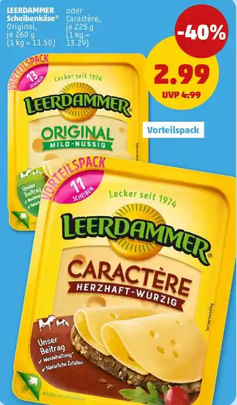 PENNY LEERDAMMER Scheibenkäse Angebot