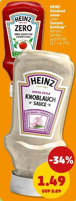 PENNY HEINZ Feinkostsauce oder Tomato Ketchup Angebot