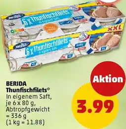 PENNY BERIDA Thunfischfilets Angebot