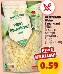 PENNY GREENLAND Wein Sauerkraut Angebot