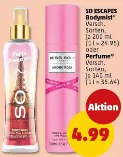 PENNY SO ESCAPES Bodymist oder Perfume Angebot