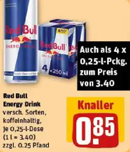 REWE Red Bull Energy Drink Angebot