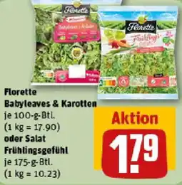 REWE Florette Babyleaves & Karotten oder Salat Frühlingsgefühl Angebot