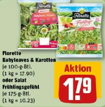 REWE Florette Babyleaves & Karotten oder Salat Frühlingsgefühl Angebot