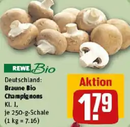 REWE Braune Bio Champignons Angebot