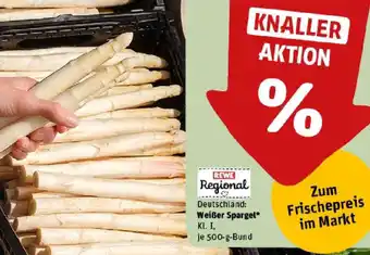 REWE Weißer Spargel Angebot