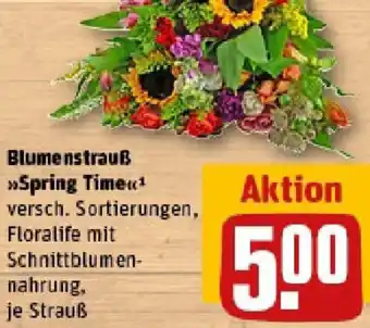 REWE Blumenstrauß Spring Time Angebot