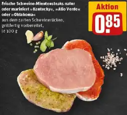 REWE Frische Schweine-Minutensteaks natur Angebot