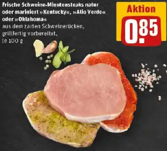 REWE Frische Schweine-Minutensteaks natur Angebot