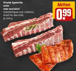 REWE Frische Spareribs natur oder mariniert Angebot