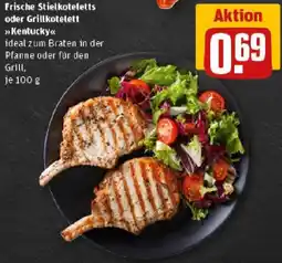 REWE Frische Stielkoteletts oder Grillkotelett Kentucky Angebot
