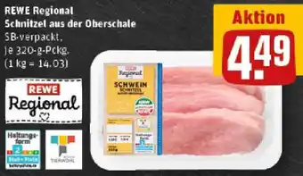 REWE REWE Regional Schnitzel aus der Oberschale Angebot
