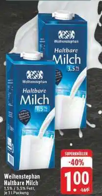 Edeka Weihenstephan Haltbare Milch Angebot