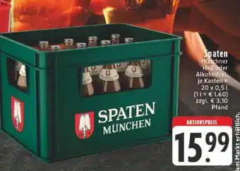 Edeka Spaten Münchner Hell oder Alkoholfrei Angebot
