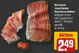 REWE Meschede Sauerländer Knochenschinken Angebot
