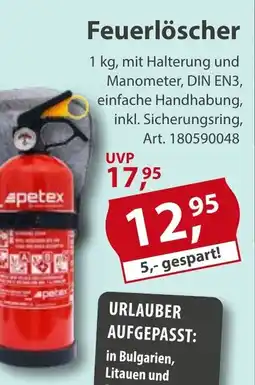 Sonderpreis Baumarkt Feuerlöscher Angebot