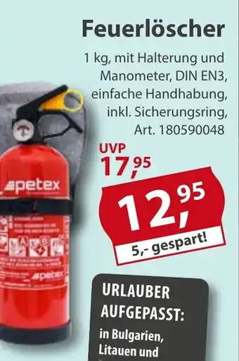 Sonderpreis Baumarkt Feuerlöscher Angebot