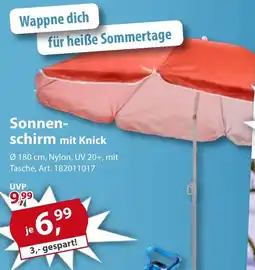 Sonderpreis Baumarkt Sonnenschirm mit Knick Angebot