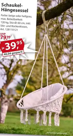 Sonderpreis Baumarkt Schaukel- Hängesessel Angebot