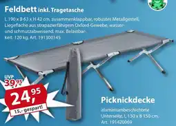 Sonderpreis Baumarkt Feldbett inkl. Tragetasche Angebot