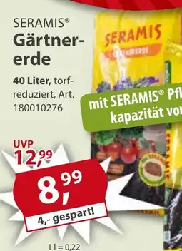 Sonderpreis Baumarkt SERAMIS Gärtnererde Angebot