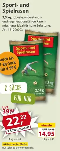 Sonderpreis Baumarkt Sport- und Spielrasen Angebot