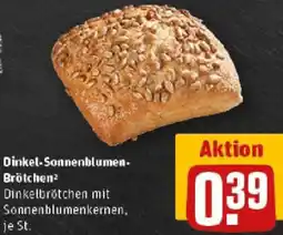 REWE Dinkel-Sonnenblumen Brötchen Angebot