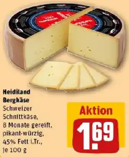 REWE Heidiland Bergkäse Angebot