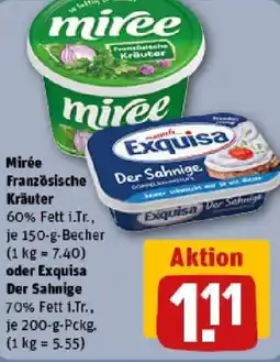 REWE Mirée Französische Kräuter oder Exquisa Der Sahnige Angebot