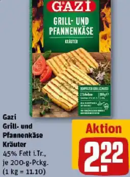 REWE Gazi Grill- und Pfannenkäse Kräuter Angebot