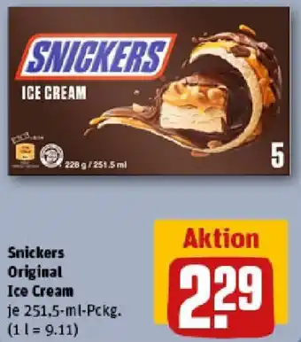 REWE Snickers Original Ice Cream Angebot