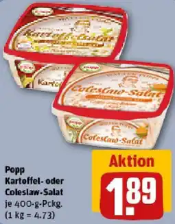 REWE Popp Kartoffel- oder Coleslaw-Salat Angebot