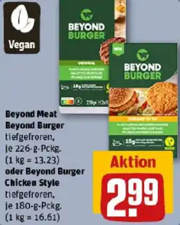 REWE Beyond Meat Beyond Burger oder Beyond Burger Chicken Style Angebot