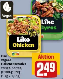 REWE Like vegane Fleischalternative Angebot