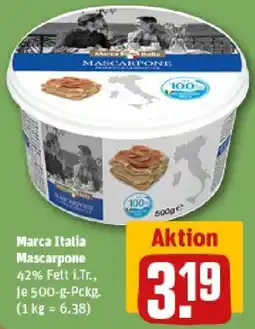 REWE Marca Italia Mascarpone Angebot