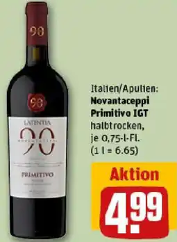 REWE Novantaceppi Primitivo IGT Angebot