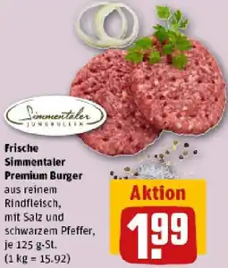REWE Frische Simmentaler Premium Burger Angebot