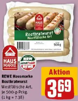 REWE REWE Hausmarke Rostbratwurst Angebot