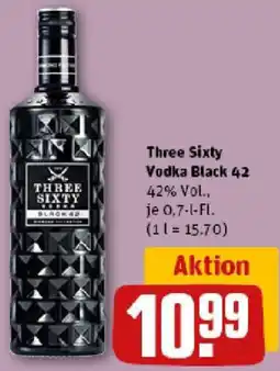 REWE Three Sixty Vodka Black 42 Angebot