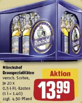 REWE Mönchshof Brauspezialitäten Angebot